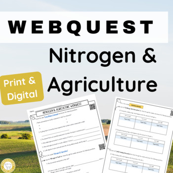 Preview of Interactive Agriculture Nitrogen Webquest: No-Prep Activity for Print & Digital