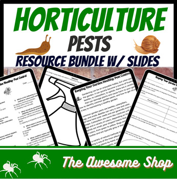 Preview of Agriculture Pest Management Activity Resource Bundle Horticulture