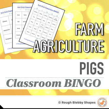 Preview of Agriculture - Pigs - Classroom BINGO