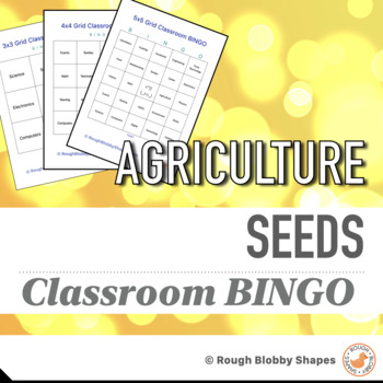 Preview of Agriculture - Seeds - Classroom BINGO