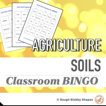 Preview of Agriculture - Soils - Classroom BINGO