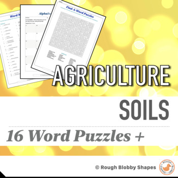 Preview of Agriculture - Soils - Word Puzzles