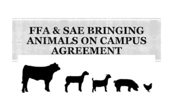 Preview of FFA/SAE Livestock Animal on Campus Agreement