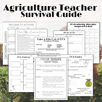 Preview of Agriculture Teacher Survival Guide- SAE, FFA, Classroom Resources