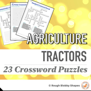 Preview of Agriculture - Tractors - Crosswords