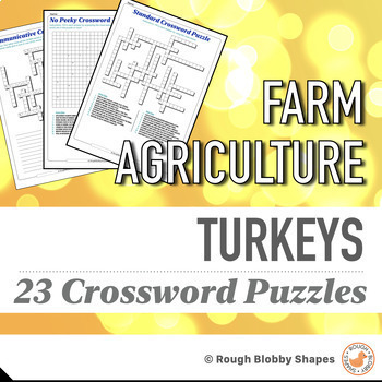 Preview of Agriculture - Turkeys - Crosswords