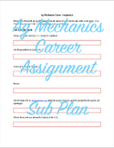 Agriculture Welding, Mechanics Careers Assignment Sub Plan