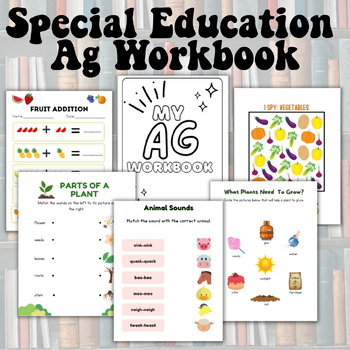 Preview of Agriculture Workbook for Special Education Students