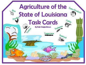 Preview of Agriculture in the State of Louisiana Task Cards
