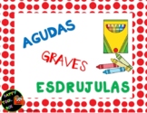 Agudas, graves y esdrújulas