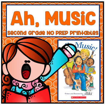 Preview of Ah, Music! Second Grade NO PREP Printables