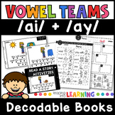 Ai and Ay Vowel Teams Decodable book and Activities | long