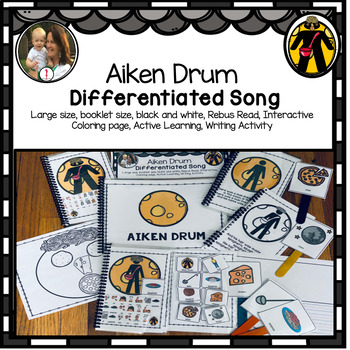 Preview of Aiken Drum  Circle Time Interactive Song