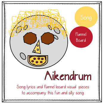 Preview of Aiken Drum with Visual Activity: Food/Nutrition, Circle Time Song, Music Class