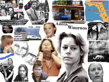 Preview of Aileen Wuornos Female Serial Killer with Male Victims Printable & Web Image
