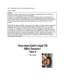 Preview of Aim: How Earth’s Axial Tile the Seasons? Day 4