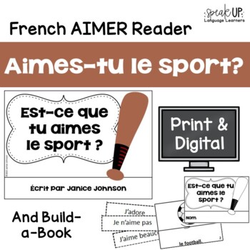 Preview of French Verbe Aimer Sports - Les Sports - Print & Digital - français
