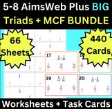 AimsWeb 5-8 Number Sense Fluency BIG Bundle. 400 Task Card