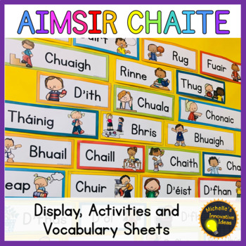 Preview of Aimsir Chaite Briathra - Irish Verb Display and Activities