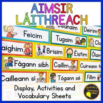 Preview of Aimsir Láithreach Briathra - Irish Verb Display and Activities