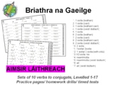 Aimsir Láithreach Briathra Drills