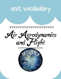 Air, Aerodynamics, and Flight Vocabulary Organizer