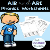 Air Are Phonics Worksheets