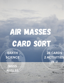 Preview of Air Mass Card Sort
