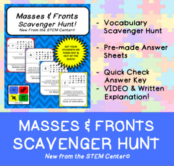 Preview of Air Masses & Fronts Scavenger Hunt