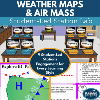 Preview of Air Masses and Fronts Student-Led Station Lab
