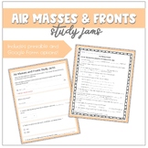 Study Jams: Air Masses and Fronts [Printable & Google Form]