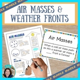 Weather Fronts and Air Masses Science Sketch Notes Game Bu