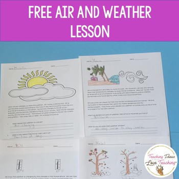 Preview of Air and Weather Free Lesson
