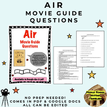 Preview of Air Movie Guide Questions (Michael Jordan)