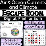 Air & Ocean Currents & Climate Activity: Earth Science Dig