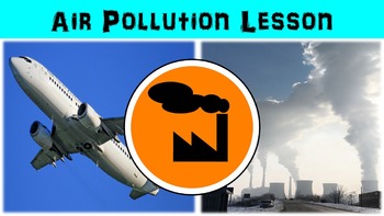Preview of Air Pollution Lesson with Power Point, Worksheet, and Review Page
