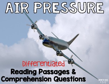Preview of Air Pressure Informational & Nonfiction Text & Comprehension