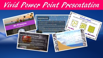 Air Pressure Lesson with Power Point, Worksheet, and Review Page