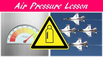 Preview of Air Pressure Lesson with Power Point, Worksheet, and Review Page