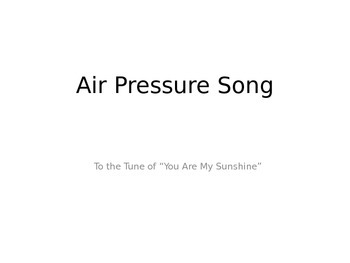 Preview of Air Pressure Song