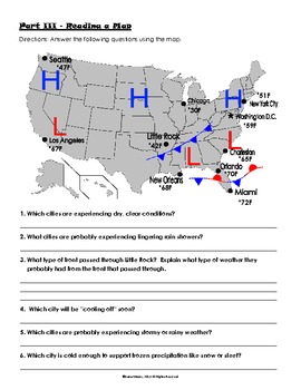 Air Pressure and Weather Fronts Practice | TpT