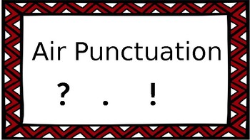 Preview of Air Punctuation Slides / Task Cards