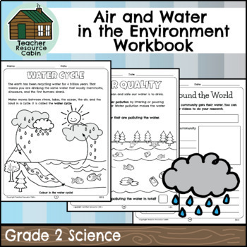Preview of Air and Water in the Environment Workbook (Grade 2 Ontario Science)
