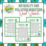 Air quality and Pollution Reduction Word Search Puzzle | E