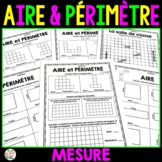 Math - Aire et périmètre - La mesure - French Area and Per