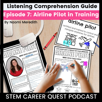 Preview of Airline Pilots and Airplanes Listening Guide, STEM Career Quest Podcast