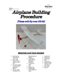 Airplane Building Procedure Middle School