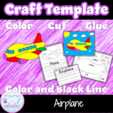 Airplane Craft Color Cut and Paste