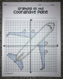 Airplane EMOJI - Graphing on the Coordinate Plane Mystery Picture