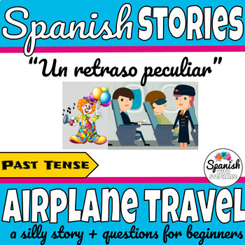 Preview of Airplane travel in Spanish story | el avión